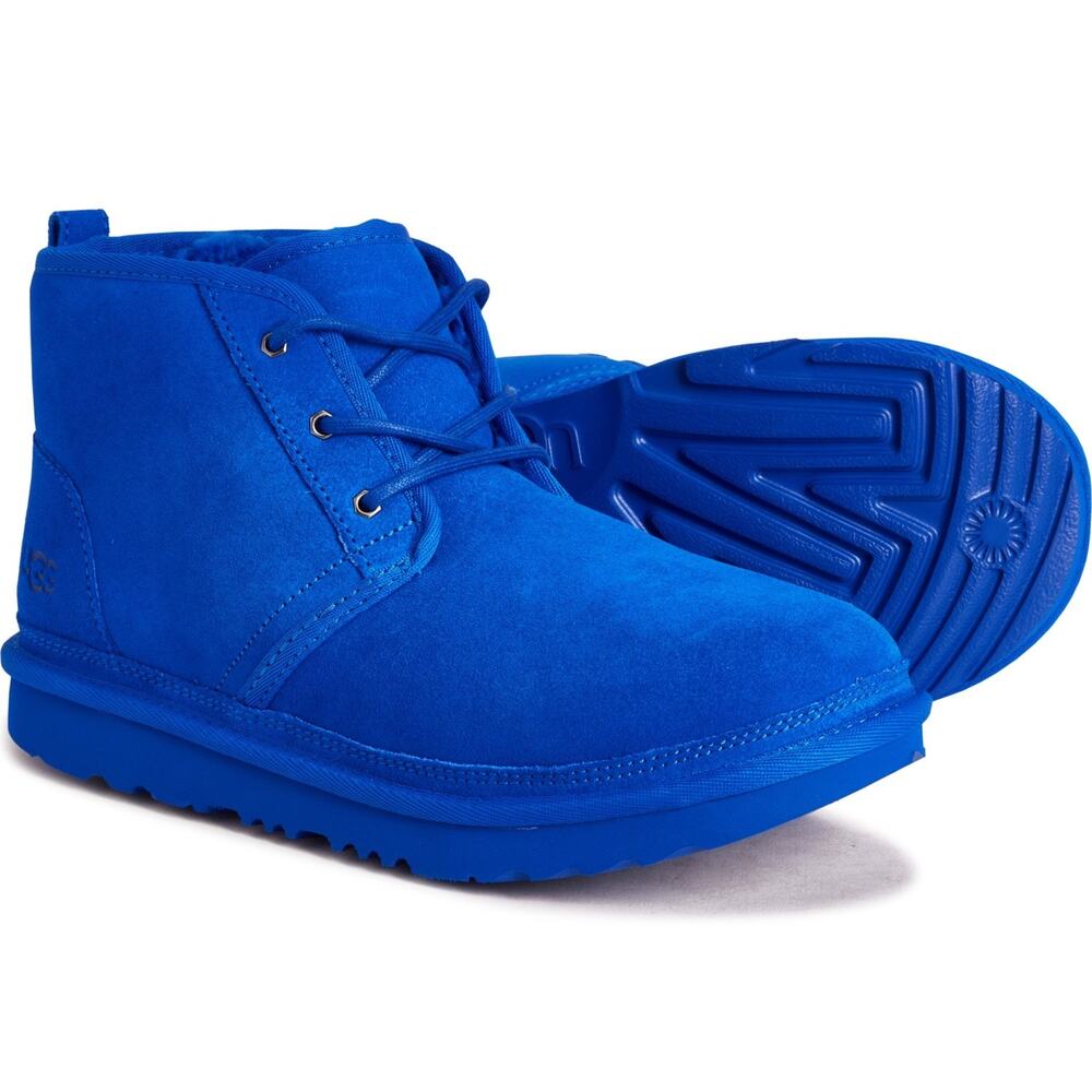UGG Australia Unisex Regal Blue Suede Neumel II Booties Size 6 NEW
